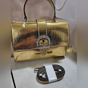 Jimmy Choo Calfskin 2WAY Plain Leather Office Style Elegant Style